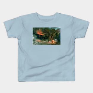 Funeral of a Viking - Frank Dicksee Kids T-Shirt